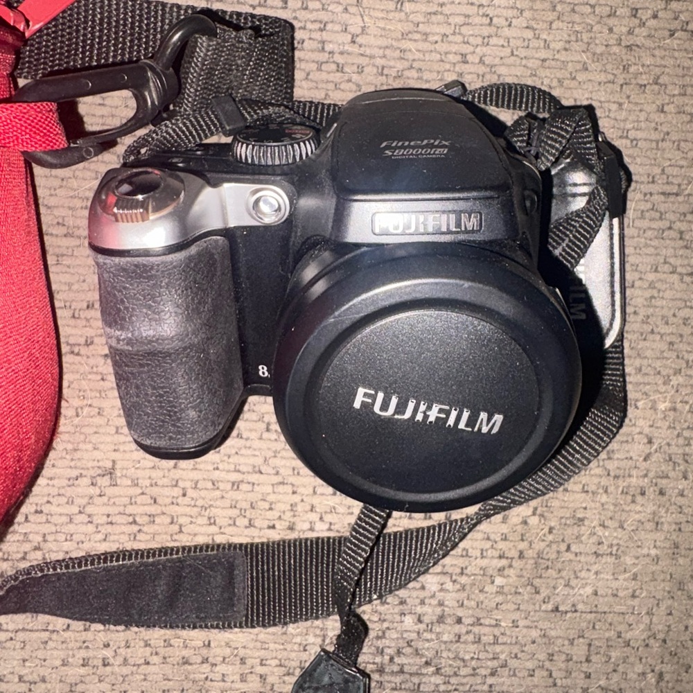 Fujifilm Black Bridge Digital Camera with Strap
